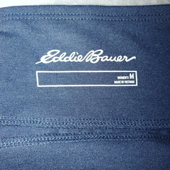 Eddie Bauer Womens M Navy Pull On Stretch Skirt Casual Travel Everyday - Picture 2 of 8